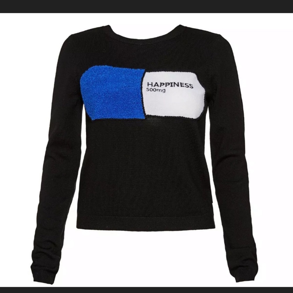 Alice+Olivia Connie Happiness Prescription Sweater